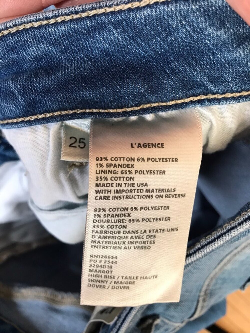 L'agence Revolve Margot High Rise Skinny Jeans in Dover 25 - Picture 6 of 6
